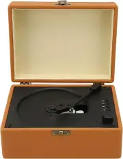 Vintage Suitcase CD Player, Portable HiFi Stereo Speakers for, 5W Retro Style...