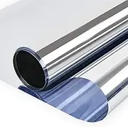 One Way Window Film 35.4''x196'' Daytime Privacy Window Tint for Home UV Blocking Mirror Film Heat Control Reflective Glass Film for Home and Office
