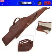 Tourbon Leather Rifle Soft Case Gun Scoped Bag Safe Carry Storage-Special Offer