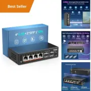 6 Port 2.5G Ethernet Switch with 2x 10G SFP | 60Gbps Switching Capacity | VLAN |