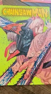 2022 SDCC COMIC CON EXCLUSIVE VIZ CHAINSAW MAN 2 SIDED ANIME MANGA POSTER