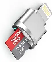 Micro SD Card Reader for iPhone iPad,[MFi Certified] Lightning to Micro SD/TF Card Reader Viewer Adapter Memory Card Reading for iPhone 14/13/12/Pro/11/X/XR/Max/8 Support iOS 13 exFAT & FAT32