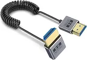 Spring 8k60hz 2.1 Cable 48Gbps Quite Fast Transmission for Gaming and Home Theater Coiled Extension Cord