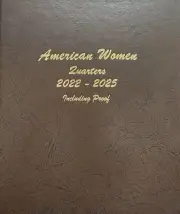 Dansco Coin Album 8141 Women Quarter 2022-2025 w/ Proofs PDSS Mint Book 25c