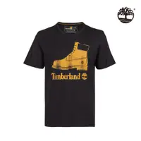 在飛比找蝦皮商城優惠-Timberland 男款黑色仿舊靴子標誌圖案短袖T恤|A6