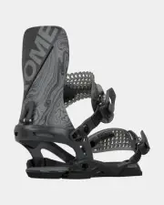 Rome Mens Katana Asymwrap Snowboard Binding - 2024/2025 Black | Large/X-Large