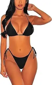 [Generic] Women's 2 Piece Swimsuit Sexy Swimwear Halter String Triangle Bikini Sets