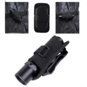 360 Degrees Rotatable Nylon Flashlight Holster Torch Case Pouch Cover SmallS~'l
