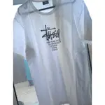 STUSSY  世界TEE 白色M號