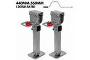 X-BULL Drop Down Corner Legs 440MM- 560MM Caravan Corner Stabilizer 1200LBS 2PCS Silver