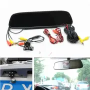 Car Rearview Mirror Monitor Parking Assistance LED Reversing Rear View Camera
