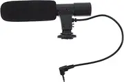 QUMIIRITY 1Pc DSLR Camera Microphone High Sensitivity Interview Mic for Smartphones and Digital Cameras Simple Installation and Durable Design for Video Recording and Content Creation
