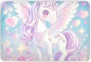 Cute Cartoon Unicorns Glitter Hearts Changing Mat Covers Highly Absorbent Bed Pee Sheet Non Slip Incontinence Pads for Kids Adults Pets, 52"L x 34" W