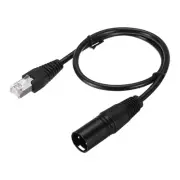 3Pin XLR Male to RJ45 Male Adapter Cable, 1pcs 1.6ft XLR Microphone Cable