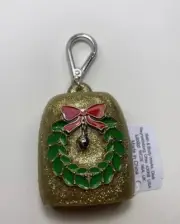 Bath & Body Works Christmas Wreath Holiday PocketBac Hand Sanitizer Holder Rare