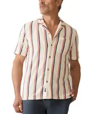 Faherty Short Sleeve Relaxed Fit Cabana Towel Terry Shirt