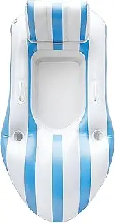 Pool Floats for Adults,Inflatable Float Lounger Bed - Relaxation Swim Lounger with Cup Holder for Pool Beach Lake Travel Backyard Vacation