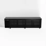 Skope BackBar 4 Glass Swing Door CounterLine Fridge - CL.4.GSW - Black