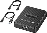 NVME SSD Reader Adapter M.2 SSD to USB Adapter 10Gbps, Support M.2 (M Key) NVMe SSD and (B+M Key) SATA-Based SSD