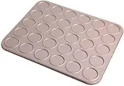 Macaron Baking Pan, 35 Cavity, Non-Stick Carbon Steel, Macaroon Biscuits Cookie Tray