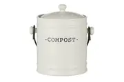 Davis & Waddell Darley Compost Bin 3.5L Cream F5104752