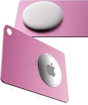PALAMEDE Airtag Wallet Holder | Metal Airtag Holder - Air Tag Card, 0.04 inch Ultra Slim Thin Credit Card Air Tag, Durable Airtags Card Holders for Apple Air Tag Wallet, Purse, Backpack (Rose)
