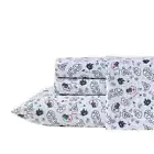 Maxon Map 4 Piece Navy Seas Microfiber Queen Sheet Set