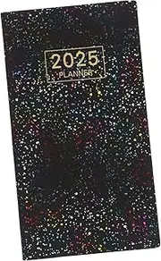 LALAFINA Appointment Diary Holographic Starlight Design Weekly Planner for Lightweight and Stylish Notebook for School and Office Use Efficient Management
