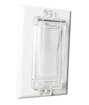 Light Switch Guard, Child Proof Rocker Switch Plate Cover Prevents Kids 2 Pack