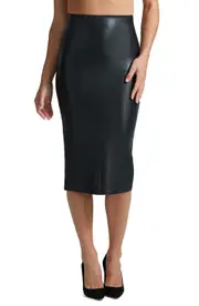Commando Faux Leather Midi Skirt