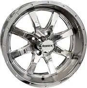 Red Hawk TIR-RX375-C Wheel Chrome, 15x6, ET-15 Golf Carts