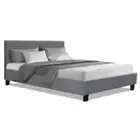 Bed Frame Double Size Grey NEO Artiss