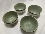 4 ~ LAURIE GATES California Design Green Dessert Bowls replacements