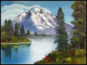 Chart Needlework DIY - Counted Cross Stitch Patterns - Mountain Lake