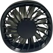 B Baosity Car Cooling Fan Auto Air Circulator Clip on Small Cooling Device 3 Speed Adjustable for Sedan, Black