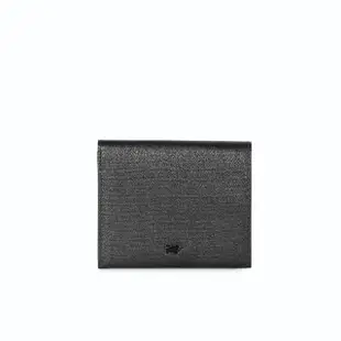 【BRAUN BUFFEL 德國小金牛】台灣總代理 蔚藍 6卡兩折短夾-黑色(BF821-404-BK)