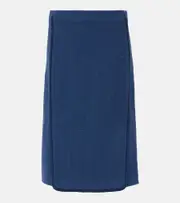 [Etro] Etro Wool-blend pencil skirt AU 10 blue
