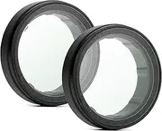 GEPULY 2-Pack UV Filter Lens Cover for Gopro Hero 3 3+ 4 Silver Black Accessories, Optical Glass HD Protective Lens Replacement Multi-Layer Coatings Anti-Scratch Protector for Gopro Accessory