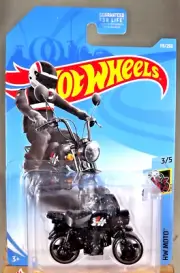 2019 Hot Wheels Treasure Hunt #115 HW Moto 3/5 HONDA MONKEY Z50 Black w/MC3 Sp