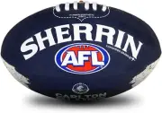 Sherrin AFL Carlton Blues Song Football, Size 2