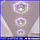 Modern LED Crystal Ceiling Lights Surface Mounted Porch Lamp (Multicolor) AU