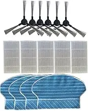 Robot HEPA Filter Side Brush Mop Cloths Compatible with Robzone Robotic Vacuum Cleaner Spare Parts Accessories Replacement (Color : As Shown)