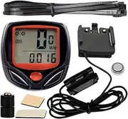 Bikes Odometer - Waterproof Wired LCD Display Bikes Odometer Speedometer with Auto Off | Bikes Mileage Tracker Portable Multifunctional Cycling Supplies for Bikes Scooters Motorcycles Bicycles