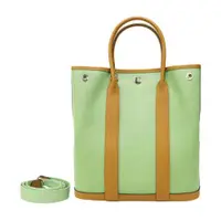 在飛比找ETMall東森購物網優惠-Hermes Garden File 28CM 皮革&帆布 