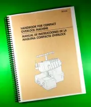 Owners Manual for Brother Overlock Machine DZ1234, 82 Pages, W/Clear Covers!