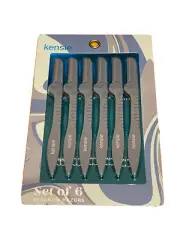 Kensie ~ Set Of 6 Eyebrow Razors