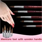 Acrylic Nail Art Brush Flower Drawing Pen Sable Hair Nail Painting Brush