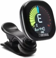 Rechargeable Chromatic Clip-On Tuner for Guitar, Bass And Ukulele | Reliable And