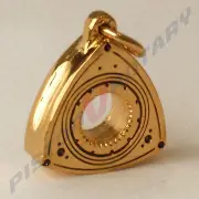 ROTOR Charm Pendant Gold Plated 3D for Rotary Mazda RX3 RX2 R100 13B RX7 RX4 RX5
