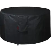 Round Gas Fire Pit/Table Cover-Fit 36-40 inch Outdoor Firepit/Bowl600D Heavy